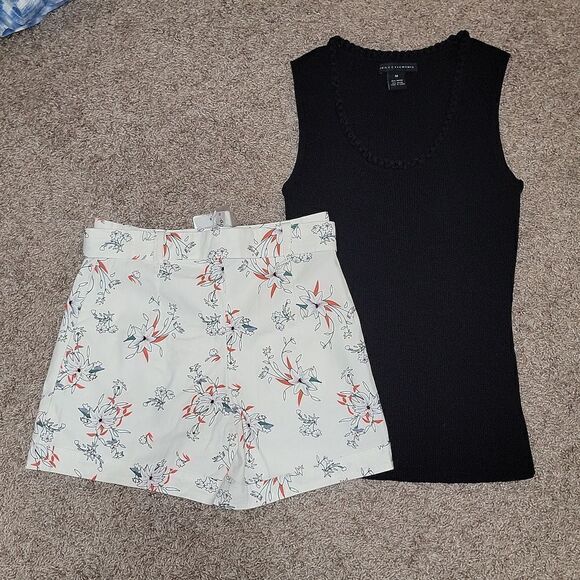 NWT Shun Bo CH-104 Mi Gusto High Rise Dressy Mom Shorts Pantalones Outfit Size S - Picture 5 of 10